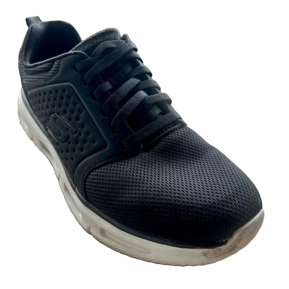 Skechers Swift Fit Glide-Lite Dual Men Size 13 Black Hands Free Slip On Sneaker